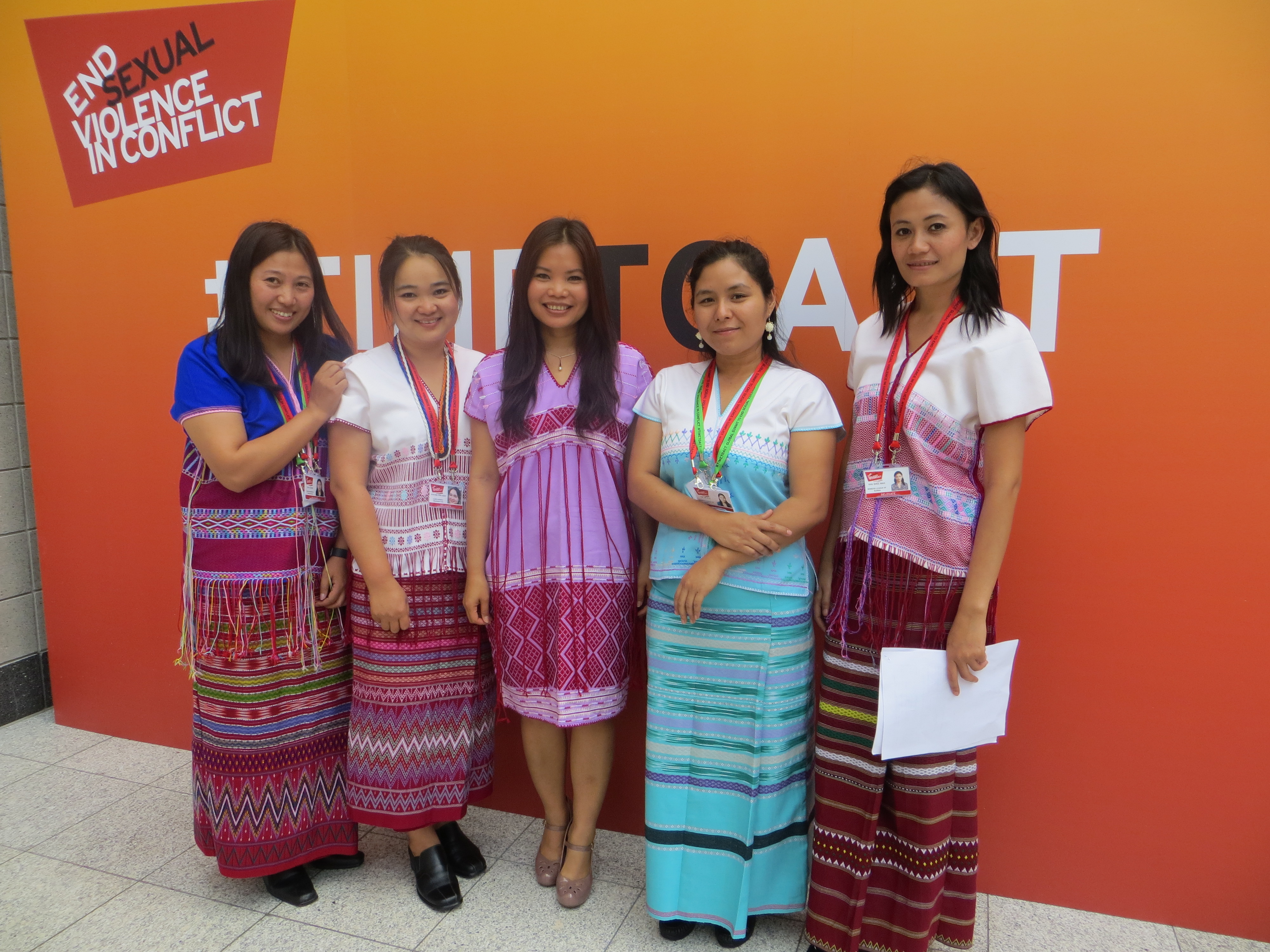 Moon Nay Li, K'Nyaw Paw, Zoya Phan, Tin Tin Nyo and Wakhu Shee at global summit