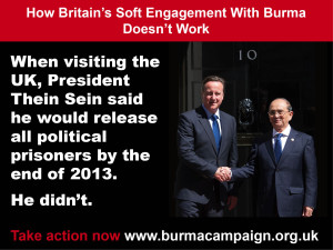 soft engagement doesn't work political prisoners burma campaign UK.JPG